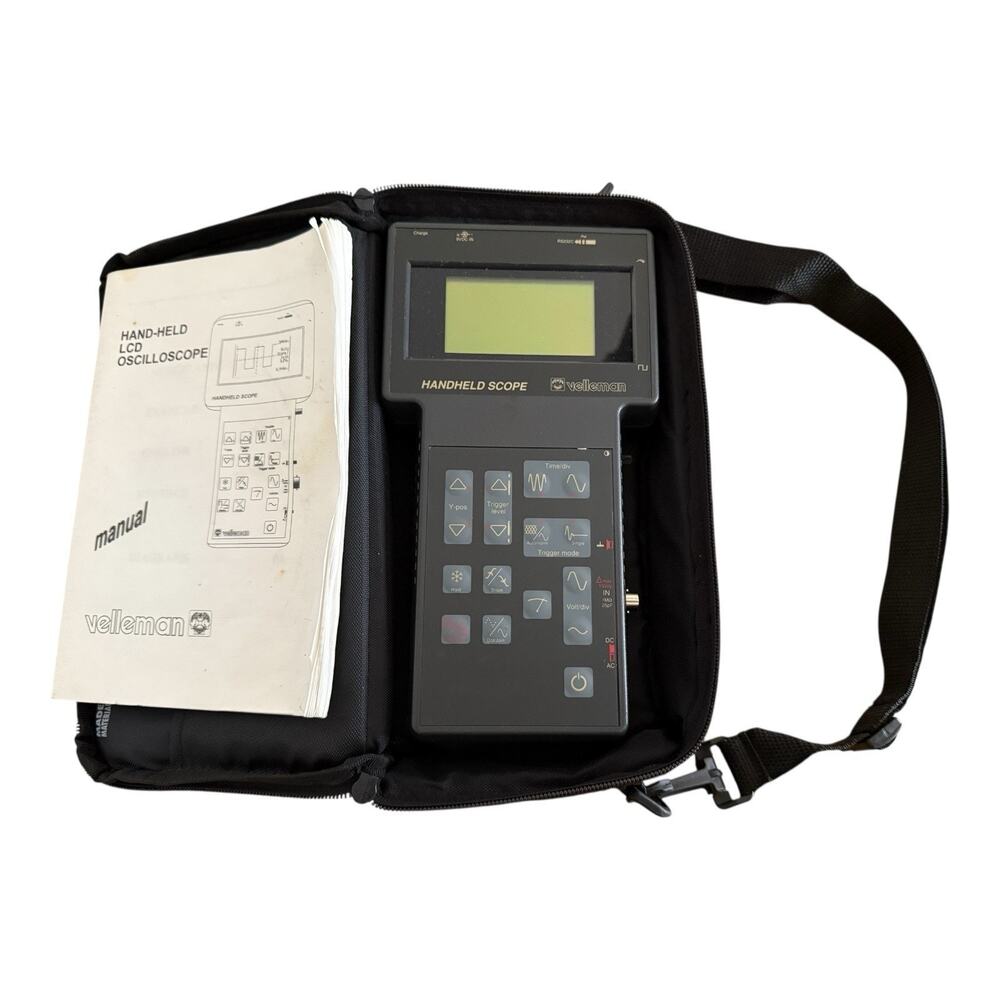 VELLEMAN LCD OSCILLOSCOPE K7105 / HHS5 - DVM - PC COMPATIBLE VIA RS232 PORT